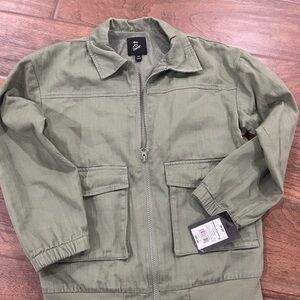 Art Class Olive Green Kids Jacket